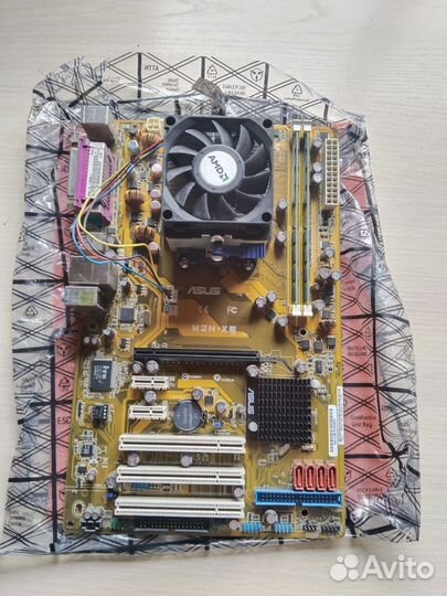 Комплект для сборки пк(amd, 2 ядра,4 гига)