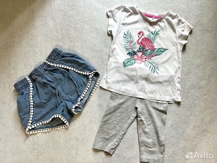 Детские вещи пакетом на девочку 98 104