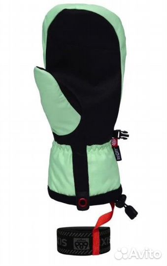 Варежки 686 MNS team merino KEY lime р-p L, XL