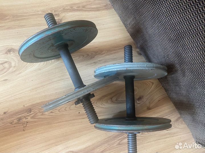 Гантели разборные 10 кг 2 штуки