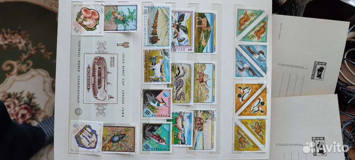 Советские марки и зарубежные