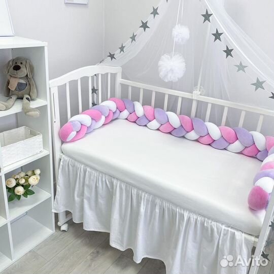 Бортик-коса в детскую кровать