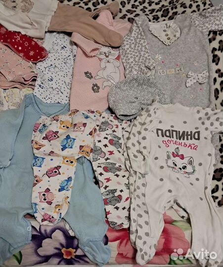 Много вещей 0-9 мес