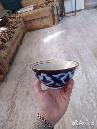 Чашка. Узбекский фарфор с позолотой