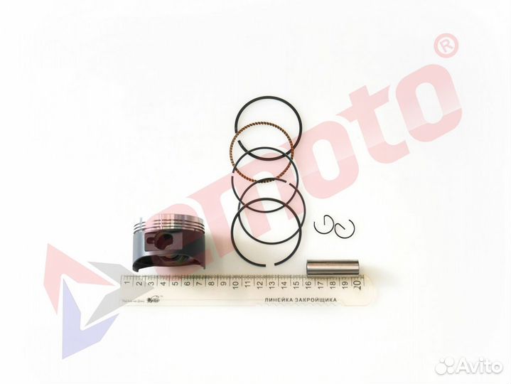 Поршневой комплект 4Т 157QMJ D57.4 р15мм (с тефлон