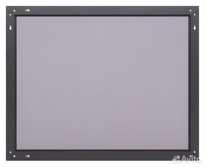 Зеркало Misty Mars-100 100х80 см черный матовый п