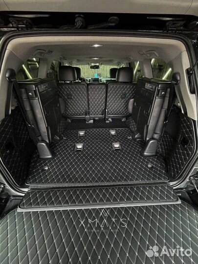 3D коврики из экокожи для Toyota Land Cruiser 200