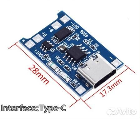 Модули TP4056 type-C USB с защитой модуль зарядки