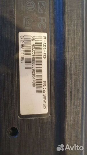 Корпус ноутбука acer E5