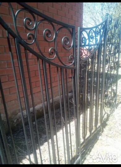 Кованные ворота высота 1м 90 см