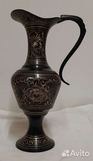 Старинная ваза/кувшин. Латунь. Индия