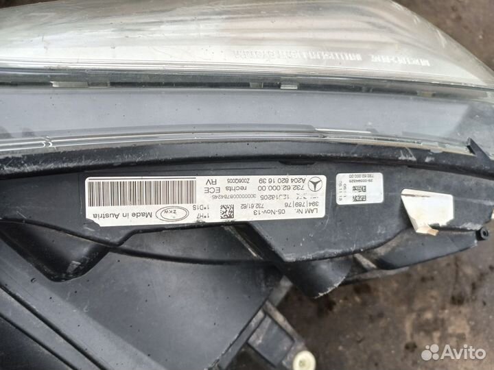 Фара правая Mercedes bens glk x204 Рестайл