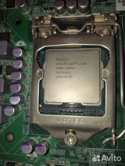 Материнская плата lga 1155 + i3-3240 + озу + бп
