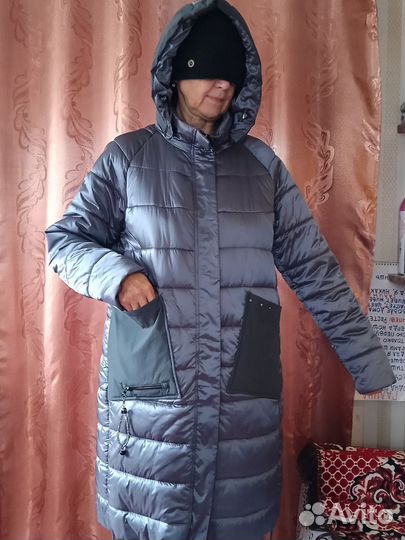 Куртка демисезонная женская удлиненная синтепон