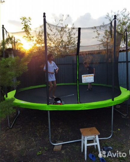 Детский батут каркасный с сеткой