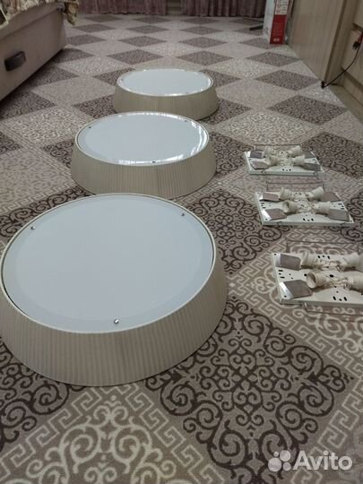 Люстры (стекло/абажур)