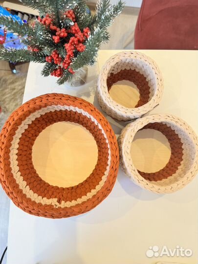 Корзины вязаные. Ручная работа. Подарок женщине