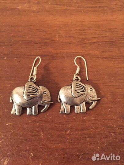 Серьги слоники