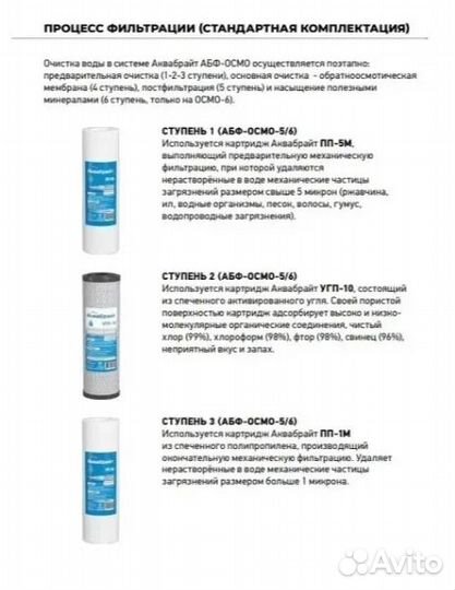 Фильтр Аквабрайт абф-осмо-5 с обратным осмосом