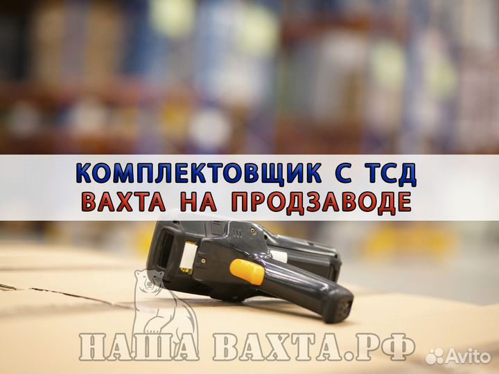 Комплектовщик с тсд на рохле на склад вахтой