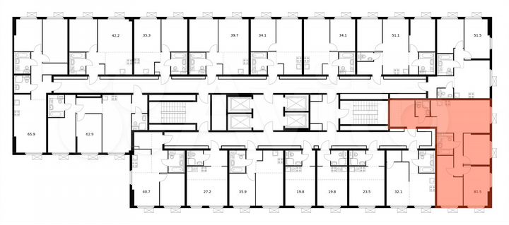 3-к. квартира, 81,5 м², 2/33 эт.