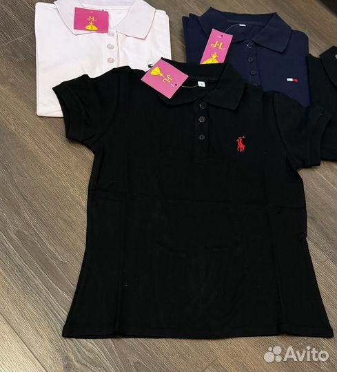 Женские футболки поло lacoste, tommy, ск, polo