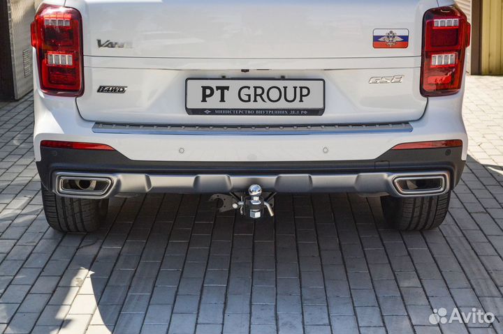 Фаркоп тсу PT Group, для GAC GS8 2019-2022 квадрат