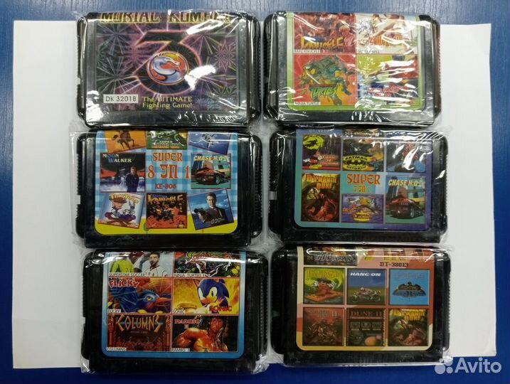 Картриджи для игровой приставки Sega