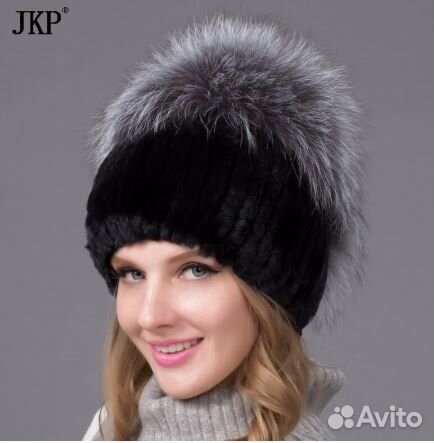 Зимние женские шапки натуральный мех