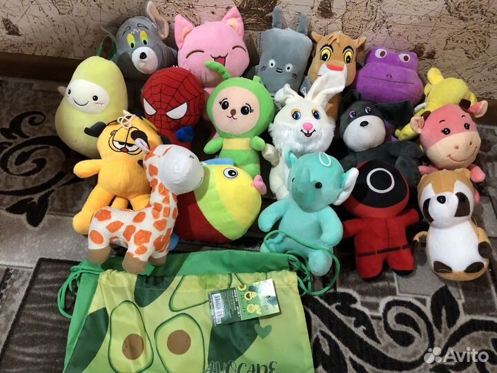 Новые плюшевые игрушки+ сумка для обуви