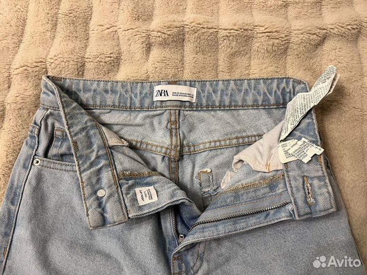 Джинсы zara mom fit 32