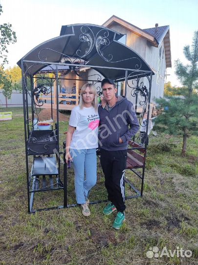 Мангал в стиле лофт