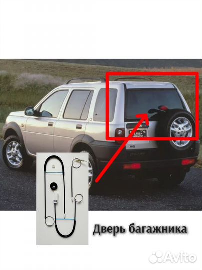 Ремкомплект стеклоподъемника багажника Freelander