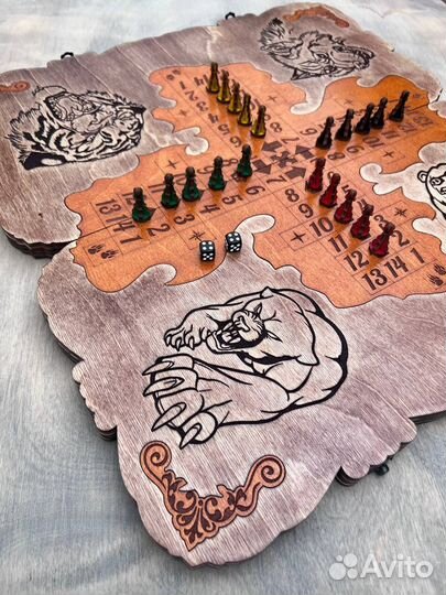 Нарды + Парчис (Лудо). 2 в 1 Эксклюзив. 50х50