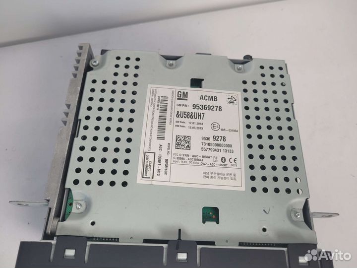 Магнитола chevrolet aveo т300, Cruze