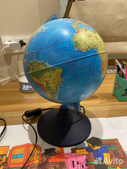 Глобус светящиеся