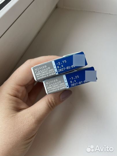 Линзы контактные -3.25