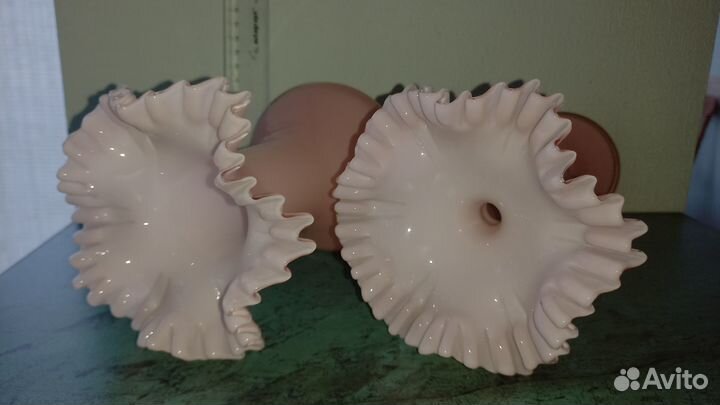 Ваза цветное стекло богемия