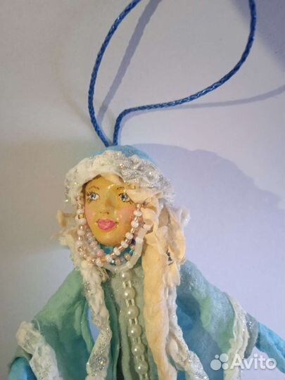 Снегурочка. Ватная ёлочная игрушка