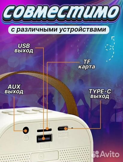 Портативная колонка с караоке