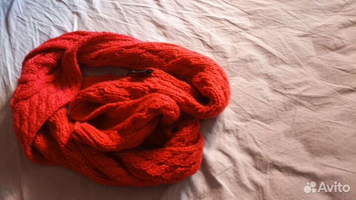 Шарф женский шерсть вязанный