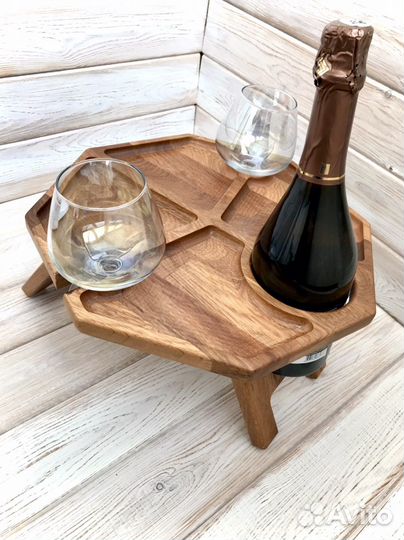 Винный столик новый складной