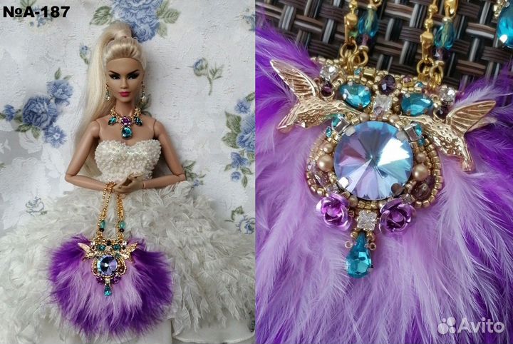 Украшения с перьями для кукол Барби, Integrity