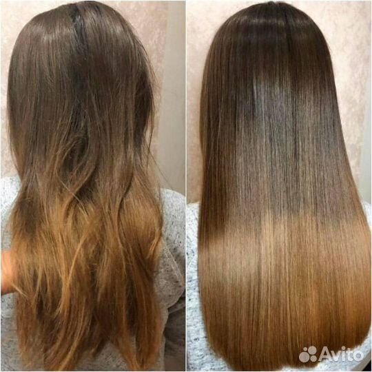 Кератиновое выпрямление волос