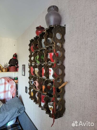 Полка для чашек ручной работы