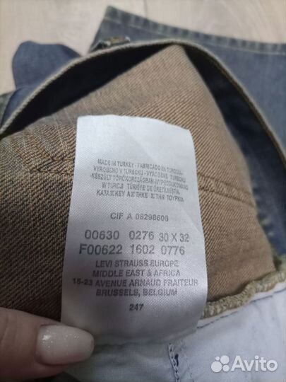 Джинсы мужские Levis 630 W30 l32