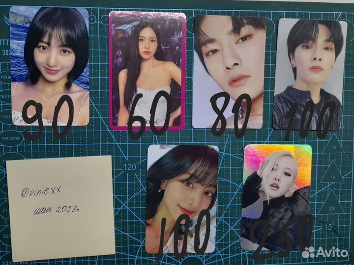 Официальные карты twice blackpink, stray kids