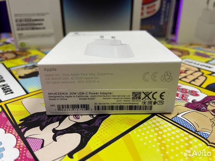 Адаптер питания apple 20w оригинал