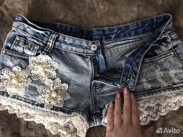 Шорты джинсовые