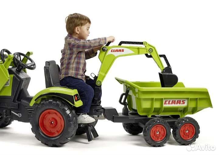 Огромный детский трактор с педалями Falk